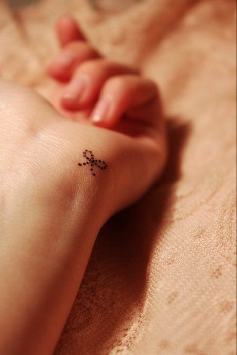 Elegant sister tattoo idea