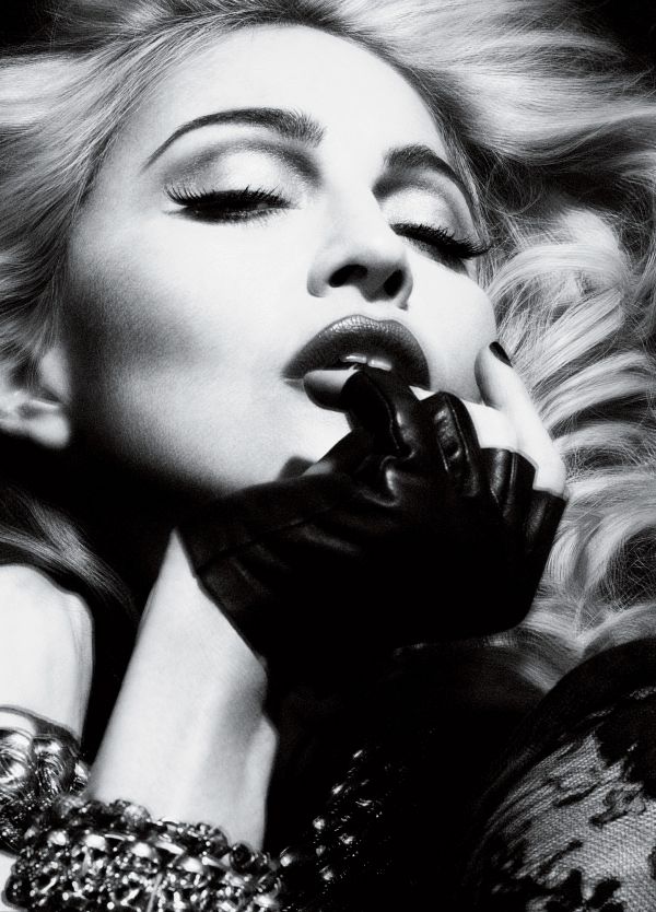 Madonna iconic black and white