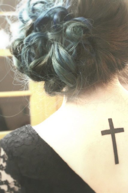 Cross tattoo design example 19