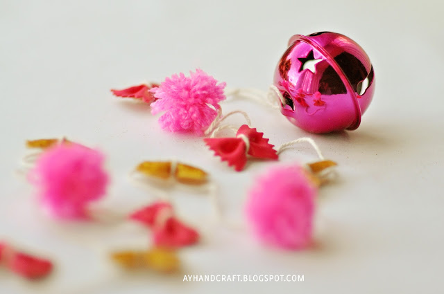 bow pasta garland