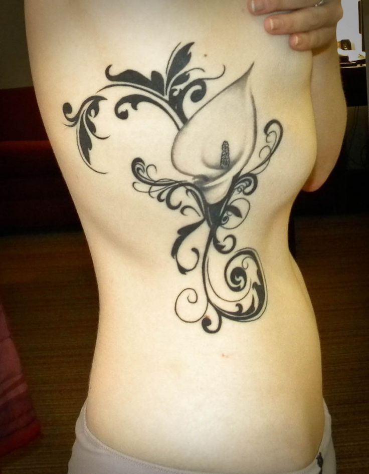 Portrait rib tattoo