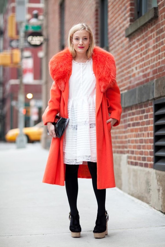 Individual street fashion look photographed outdoors