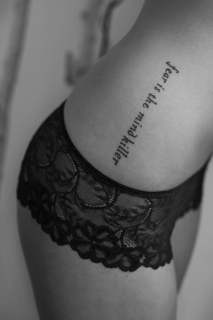 fear is the mind killer rib tattoo