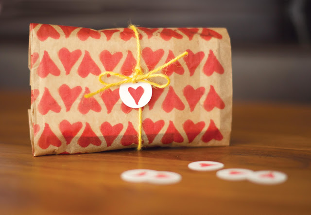 Lunch bag Valentine printable craft
