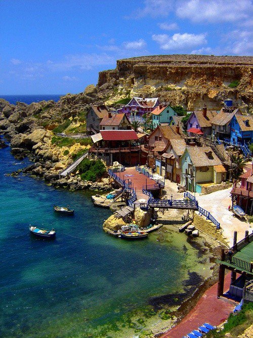 popeye village, malta Popeye Village, Malta
