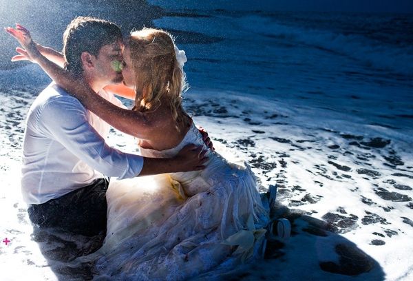 Soft romantic wedding photograph