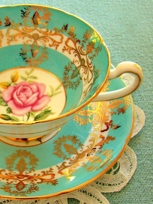 Classic floral china cup