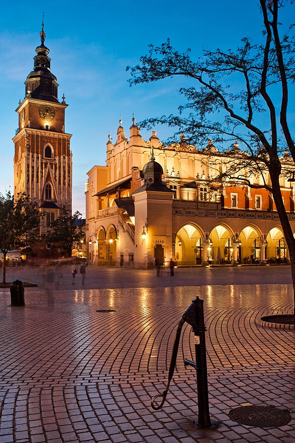 Krakow street perspective