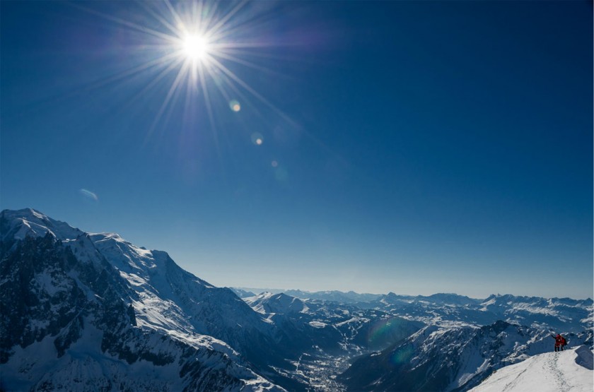 Winter alpine landscape example 13