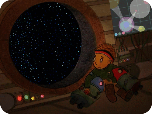 Storybook-style doodle animation