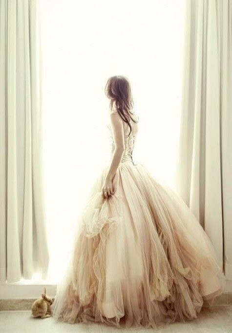 Soft ethereal wedding dress