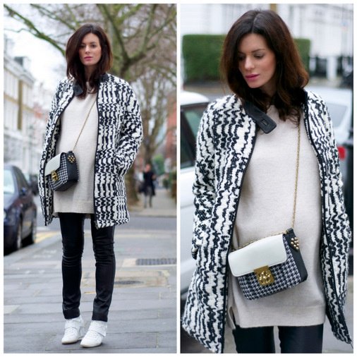 Maternity winter outfit inspiration photo