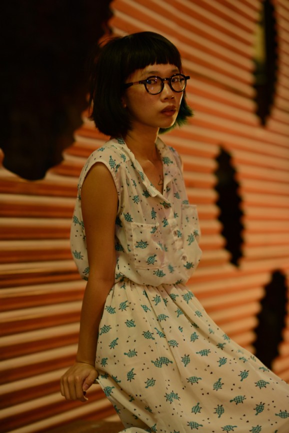 Classic capital-city street fashion ensemble
