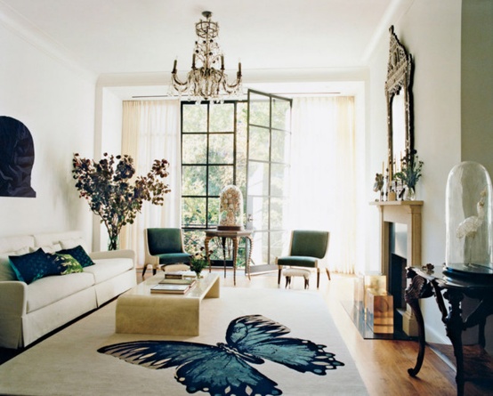 Layered seating in a beautiful room