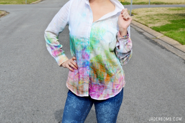 Powder dyed shirt