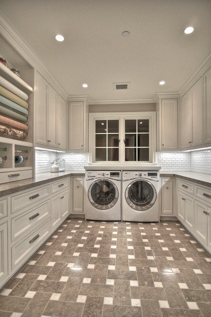 laundry-room17 Laundry room with folding counter