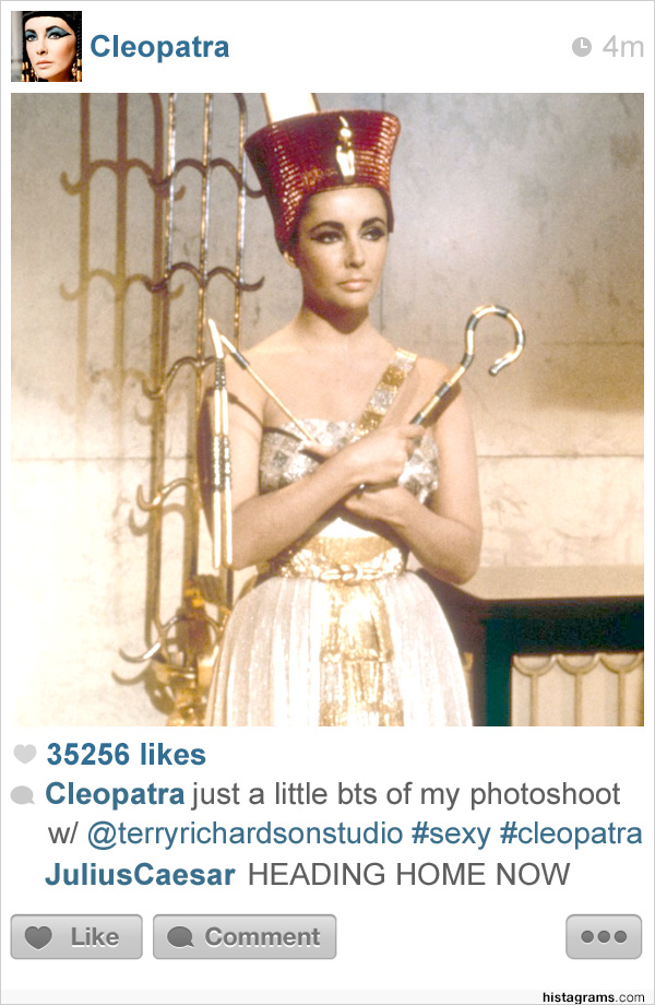 Histagram of a landmark moment reframed as a post
