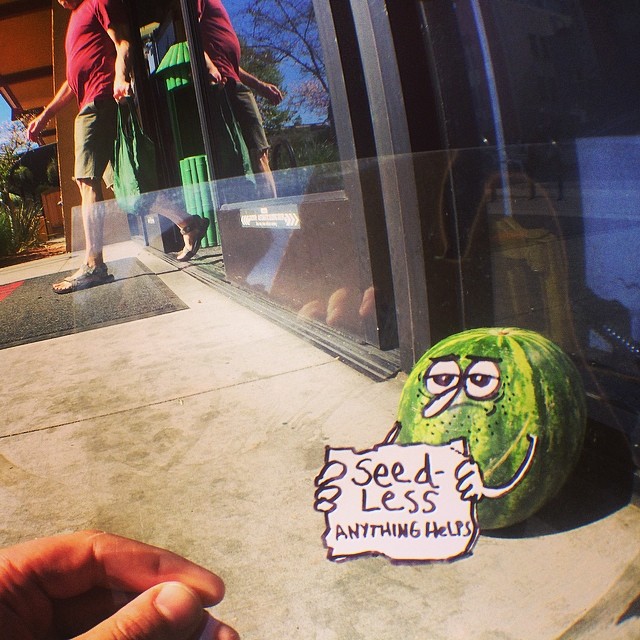 Real-life doodle photograph