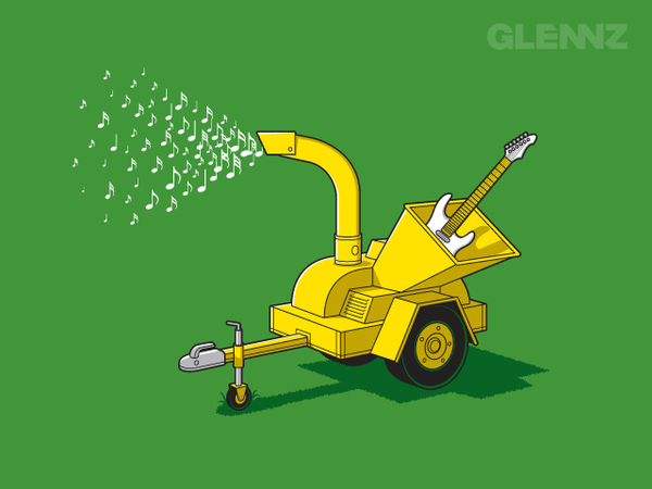 Funny illustrative T-shirt by Glenn Jones