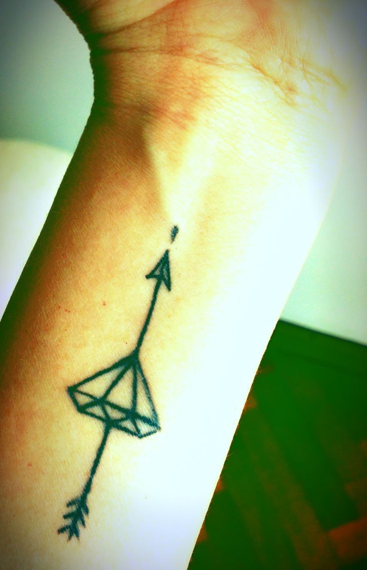 Vertical arrow tattoo idea