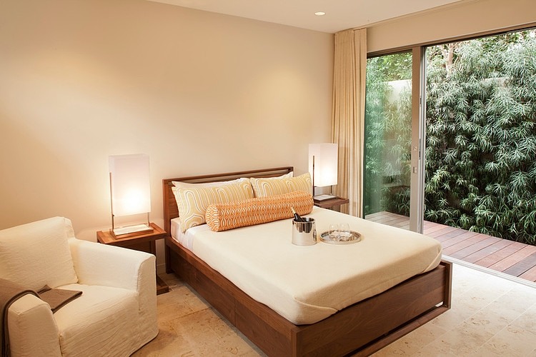 Open plan living with ocean orientation