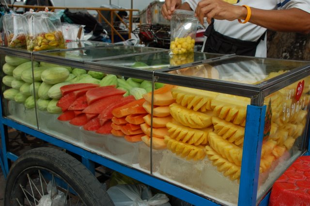 Thai street fruit