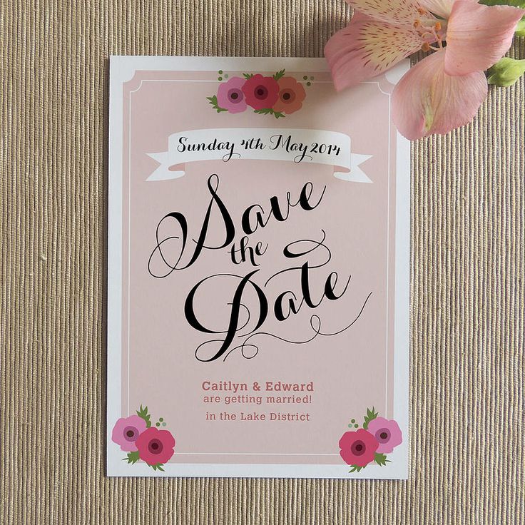 Graphic save-the-date concept