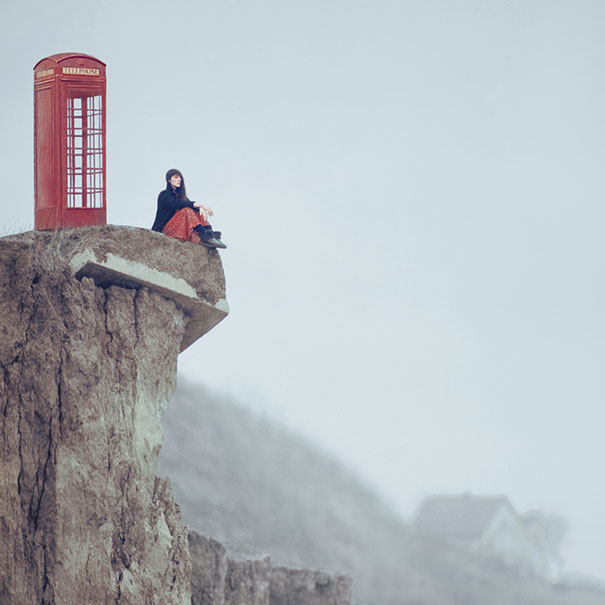 Conceptual surreal portrait by Oleg Oprisco