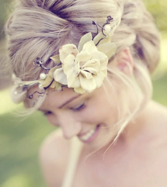 Fairy tale headpiece styling detail