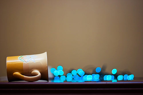 Magical bokeh touch photograph