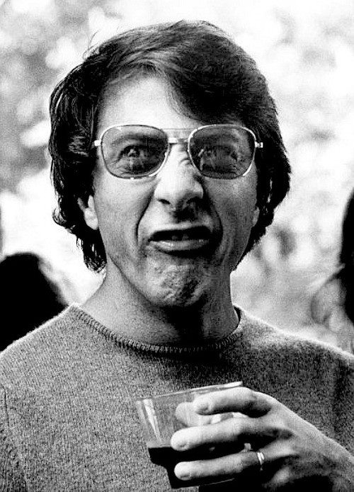 Dustin Hoffman in a rare photograph