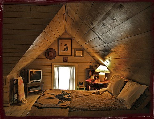 Wide cozy nook suitable for resting