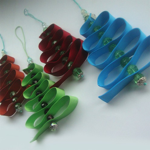 Assorted handmade Christmas ornaments
