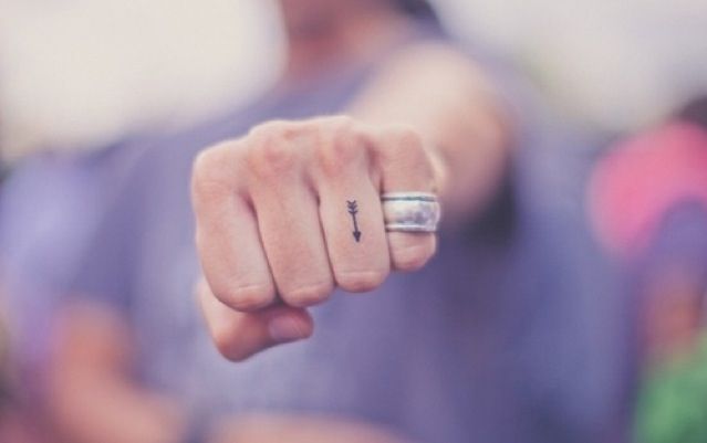 Minimal arrow tattoo idea
