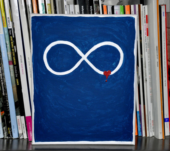 Love quote art above furniture