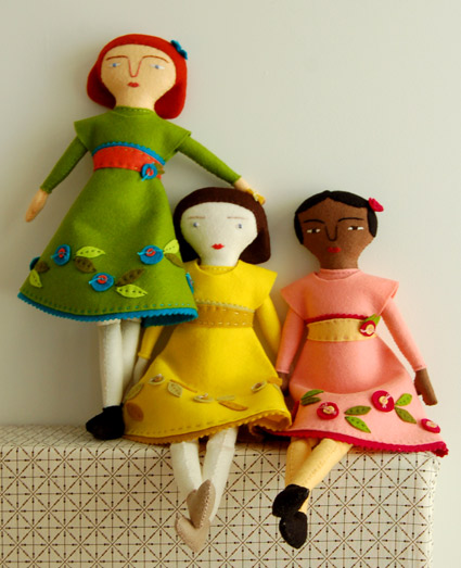 HAND SEWN FELT DOLL