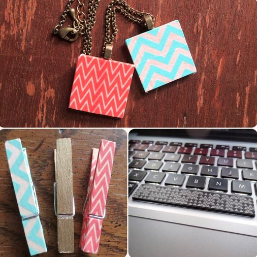 Washi tape crafts and gift accents
