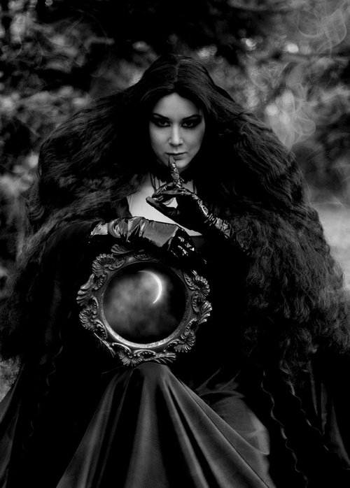 Reflection-centered portrait with strong contrast