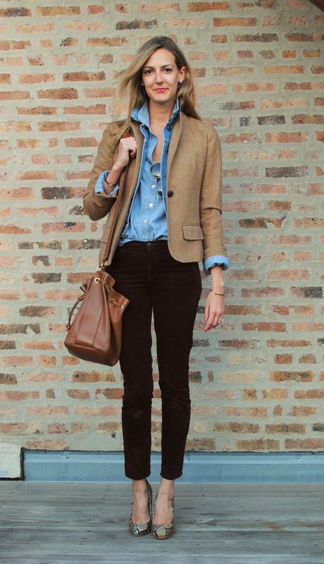 Office outfit for winter mornings
