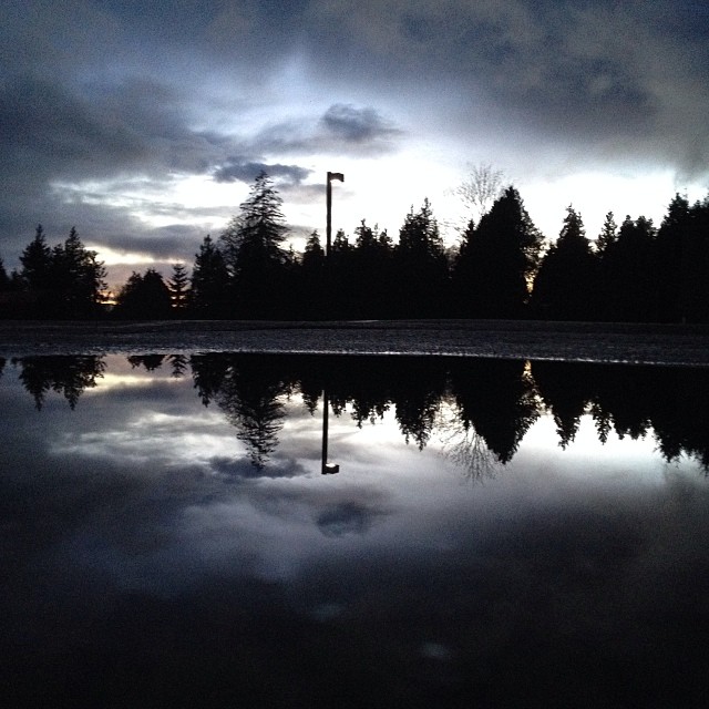 Travel puddle reflection