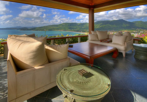 Luxury villa facade in Thailand