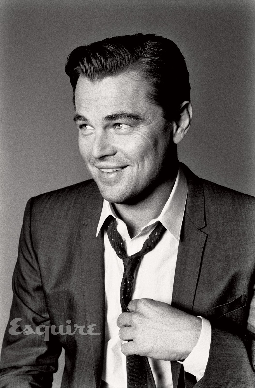 Leonardo DiCaprio Esquire black-and-white cover story