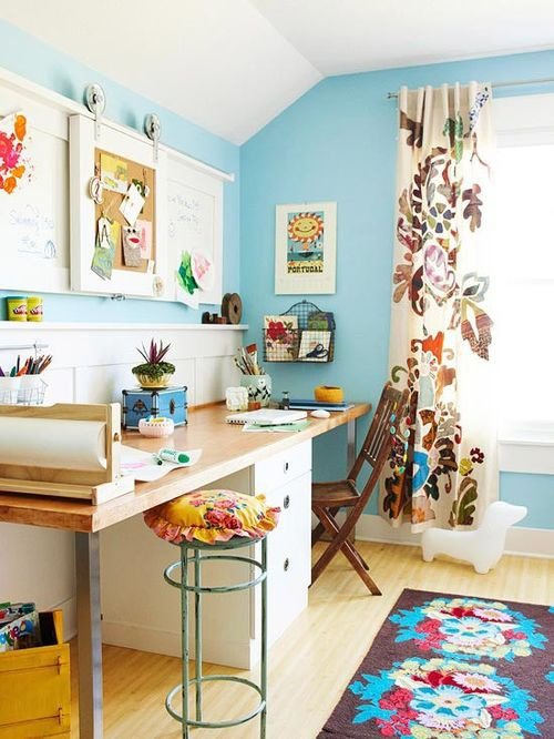 Craft room shelving system