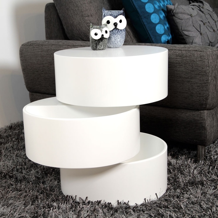 Contemporary end table with clean modern lines