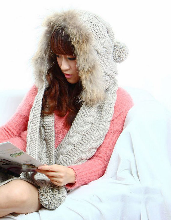 Handmade knit hat example 2