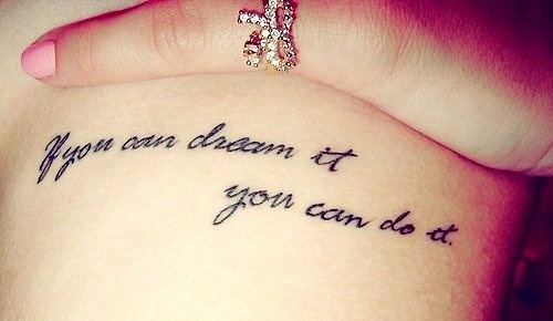 Heart rib tattoo idea