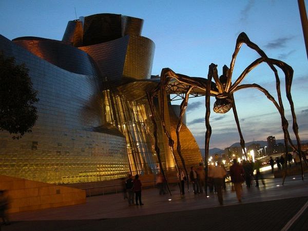 Guggenheim Museum Bilbao riverside view
