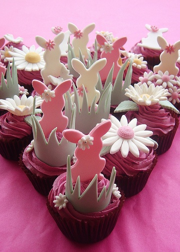 Easter cupcake decoration detail