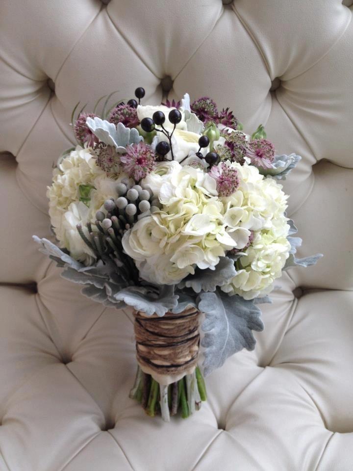 Winter bouquet with berries and blooms
