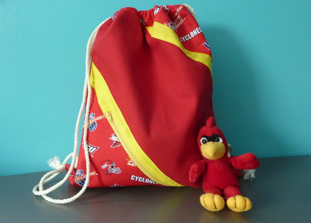 Sporty drawstring backpack